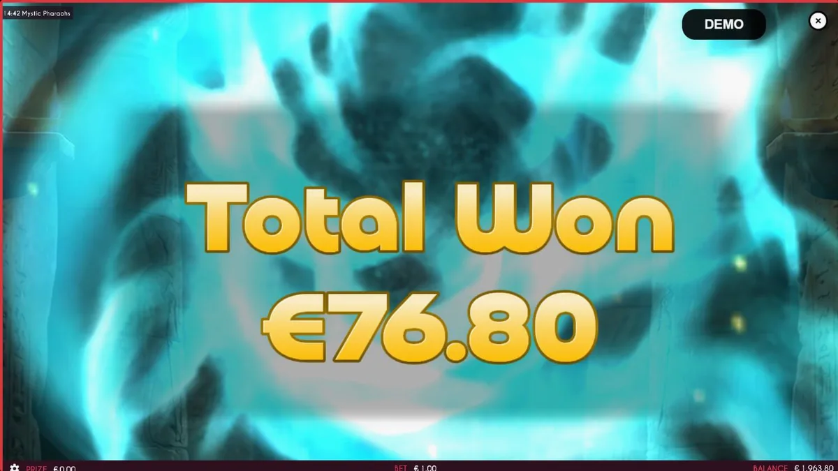 Mystic Pharaoh slot reels na may temang sinaunang Ehipto
